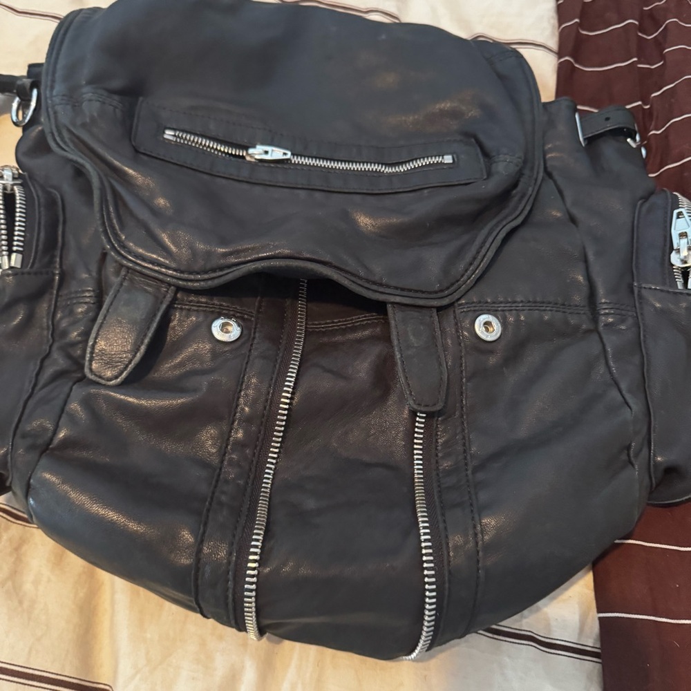 ALEXANDER WANG marti black leather backpack - Picture 3 of 9